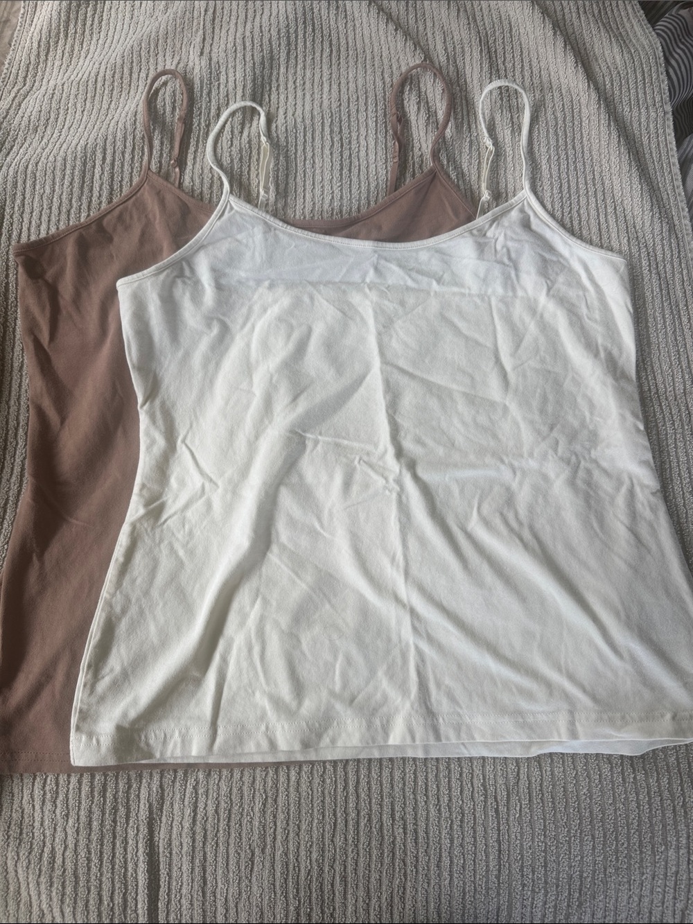 GAP Double Pack Camisoles in White and Brown
